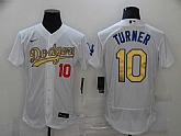 Dodgers 10 Justin Turner White Gold 2020 Nike Flexbase Jersey,baseball caps,new era cap wholesale,wholesale hats